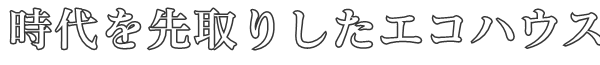 時代を先取りしたエコハウス
